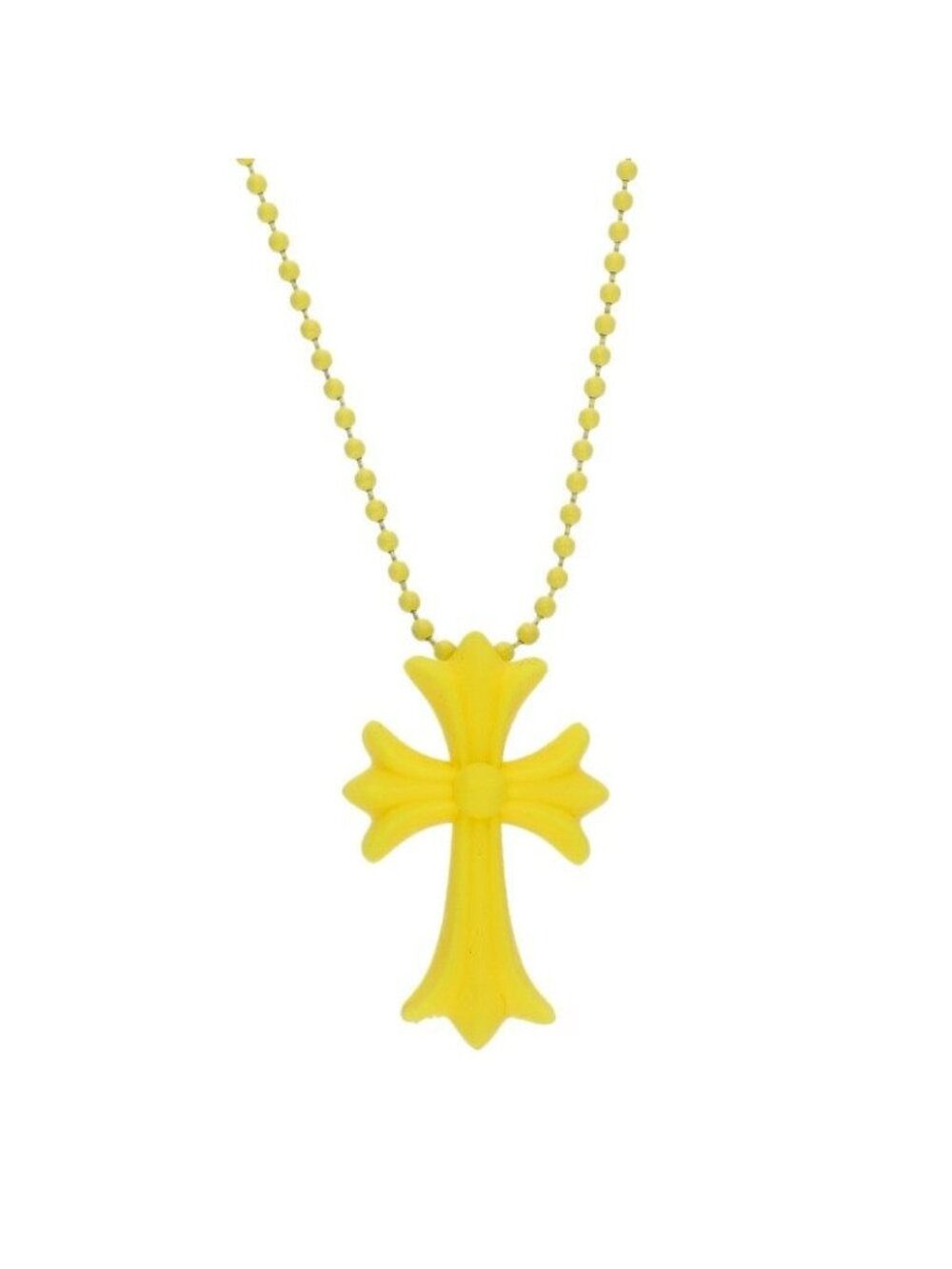 Chrome Hearts Rubber CH Small CH Cross Silicone Necklace